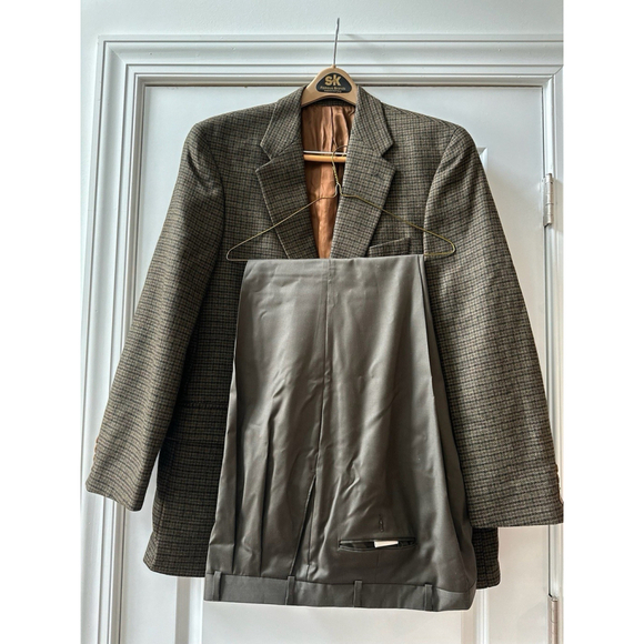 VTG Chaps Ralph Lauren Mens 2 Pc Suit Size 42 Pants Size 36 Measurements Posted - Picture 1 of 16